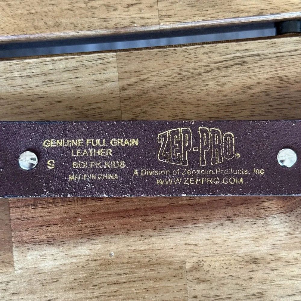 Zep-Pro Kid's Genuine Full Grain Leather Concho Belt Small Deer Southern Classic